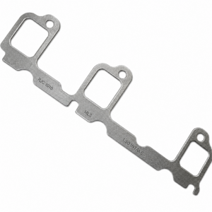 Metal exhaust manifold gasket with multiple ports.