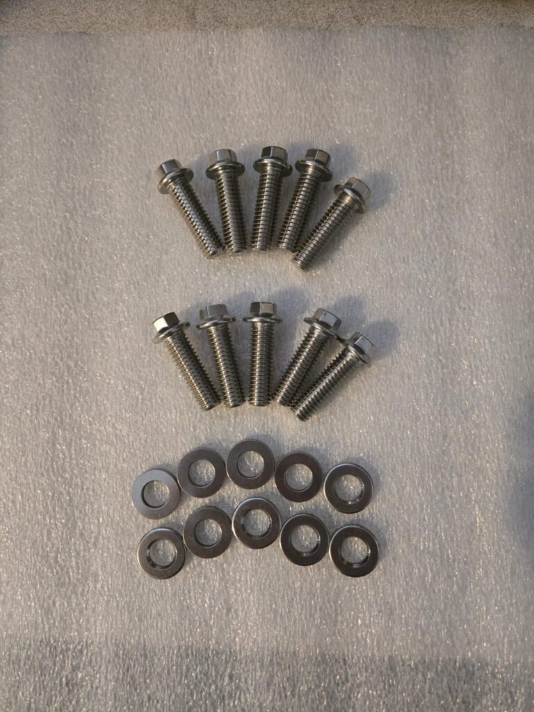 Stainless steel bolts and washers