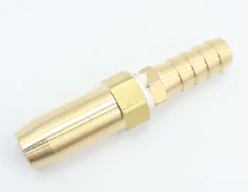 Metal barbed fitting, hose connector