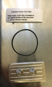 Engine vacuum delete kit components