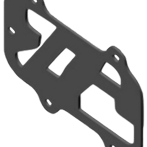 Flat dark gray machinery part