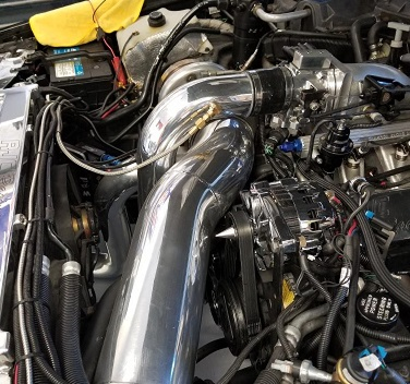 Powerful turbo car engine
