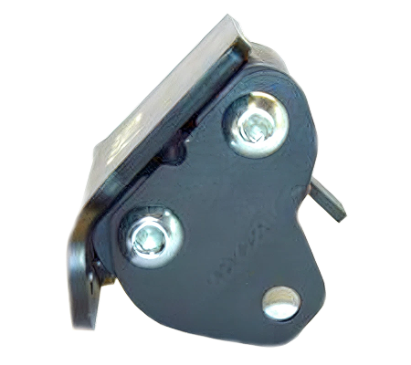 Industrial black metal mounting bracket