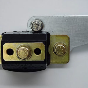 Metal and plastic power connector