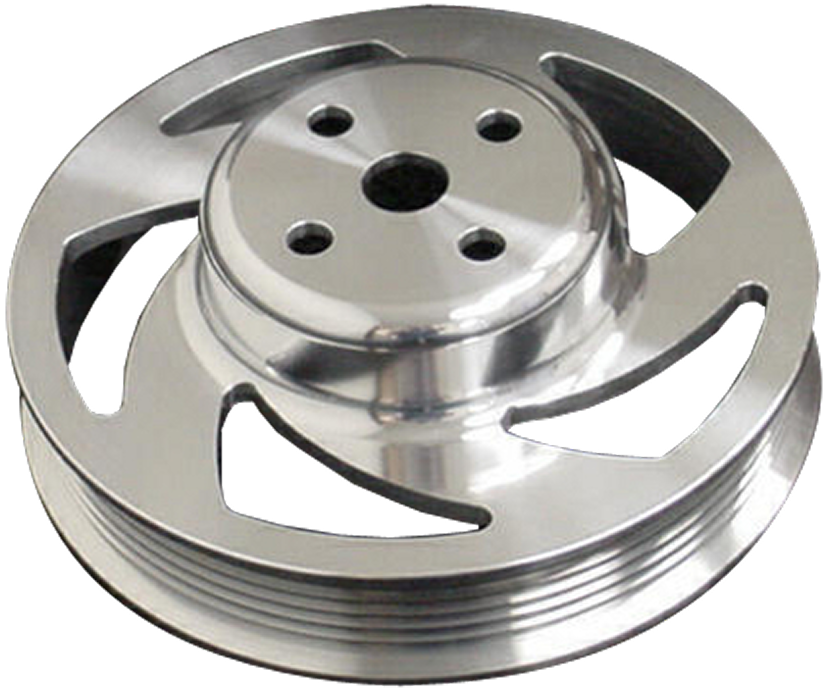 Automotive serpentine belt pulley