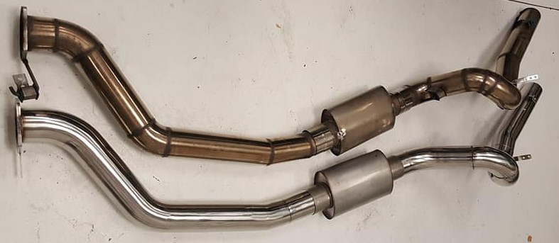 New vs old exhaust pipes