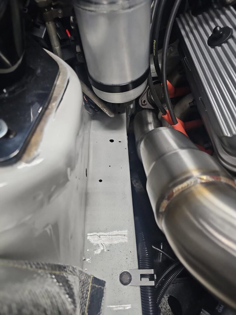 Modified car engine detail