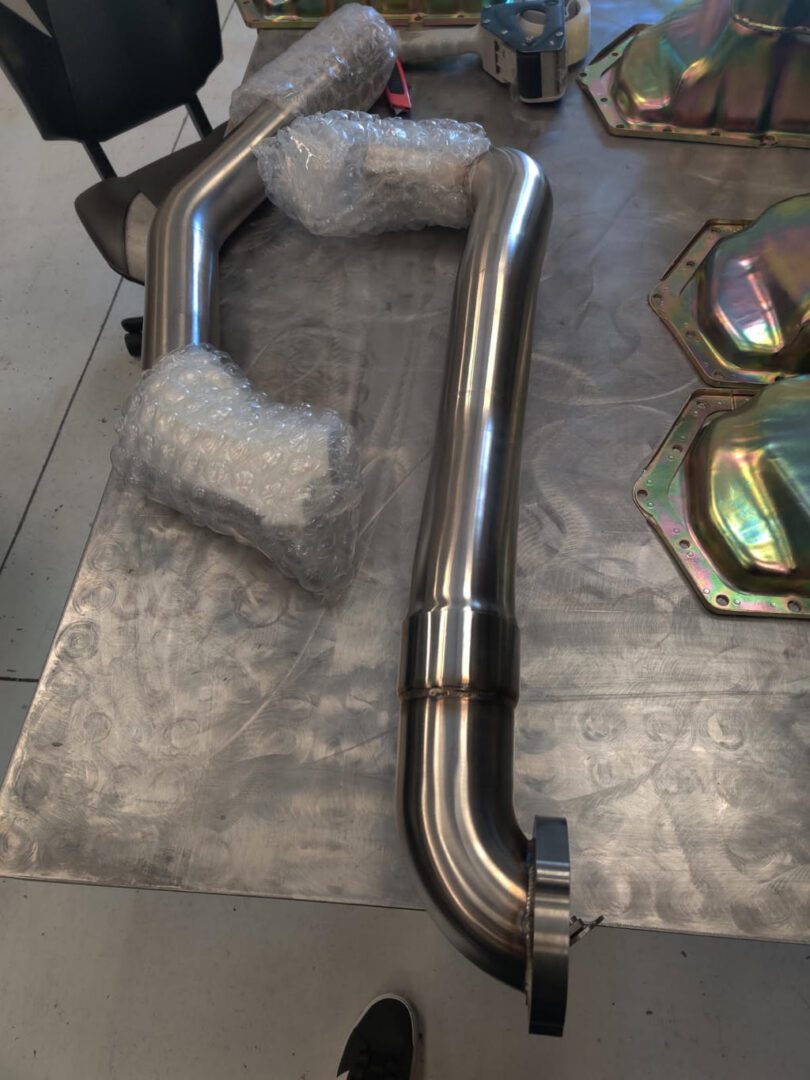 Shiny custom exhaust