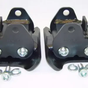 Car suspension parts, black metal mounts
