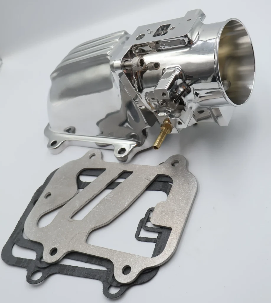 Chrome intake manifold and engine gaskets