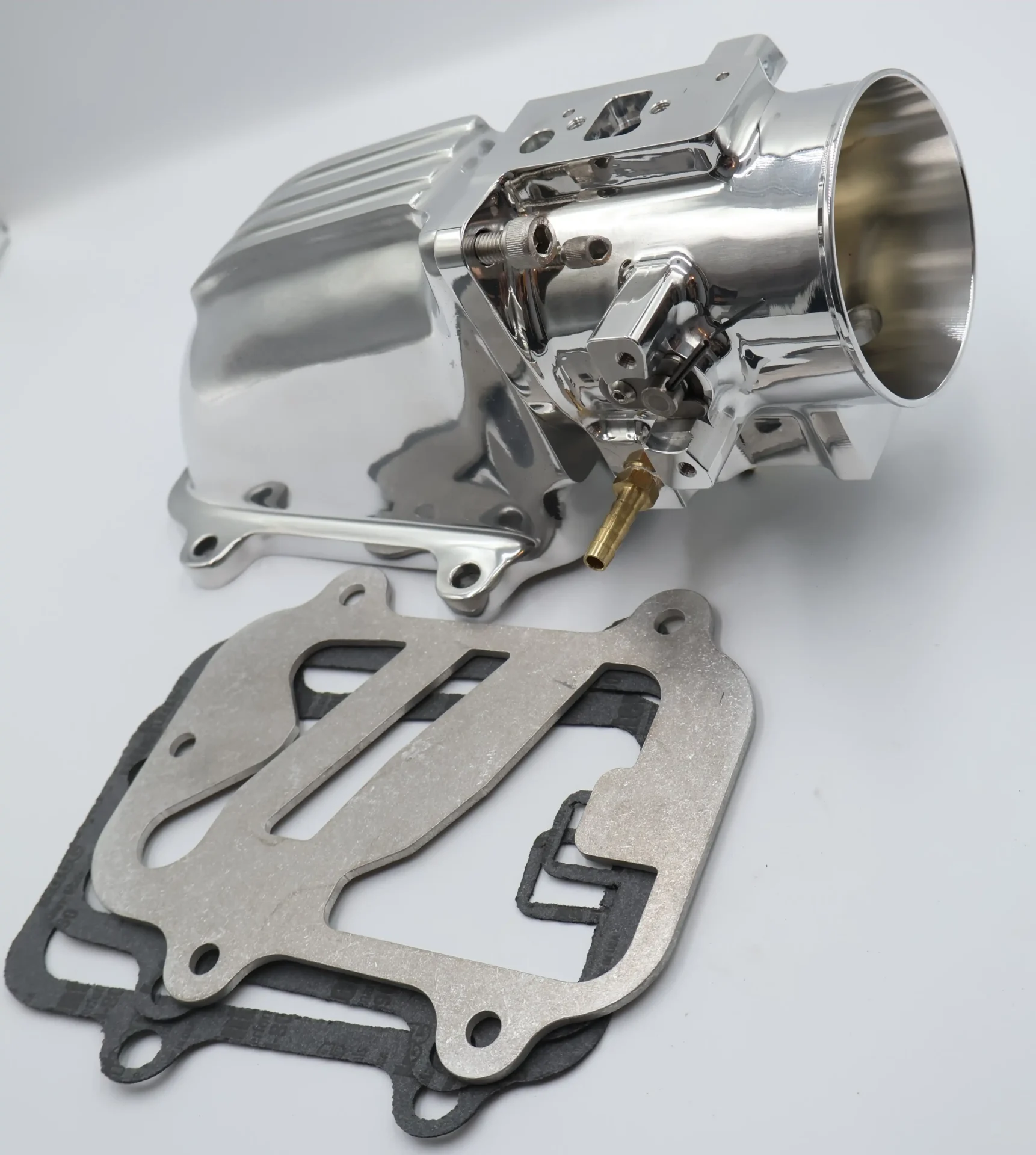 Chrome intake manifold and engine gaskets