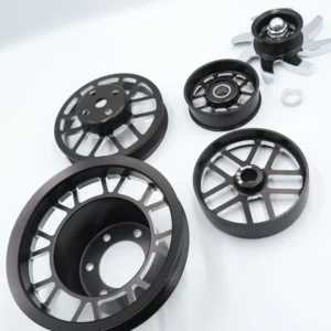 Performance racing car engine pulleys