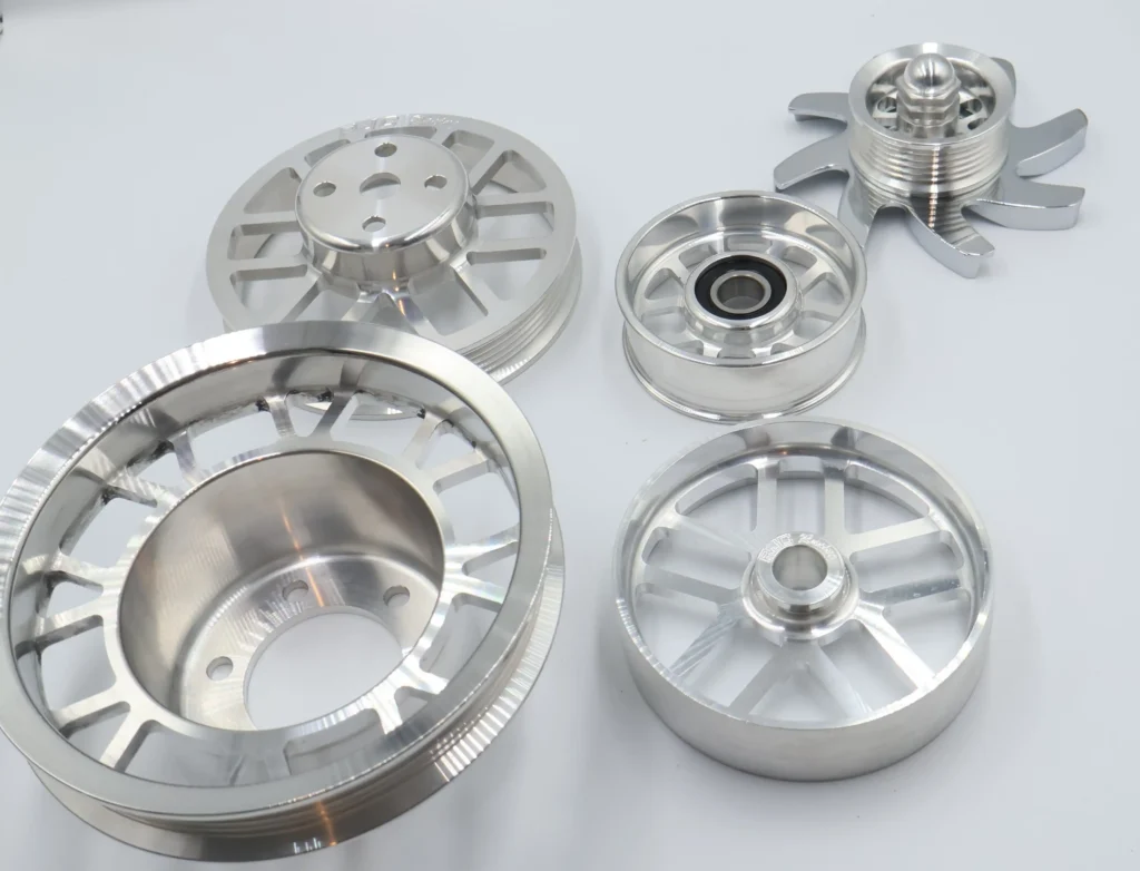 Automotive engine pulleys and parts