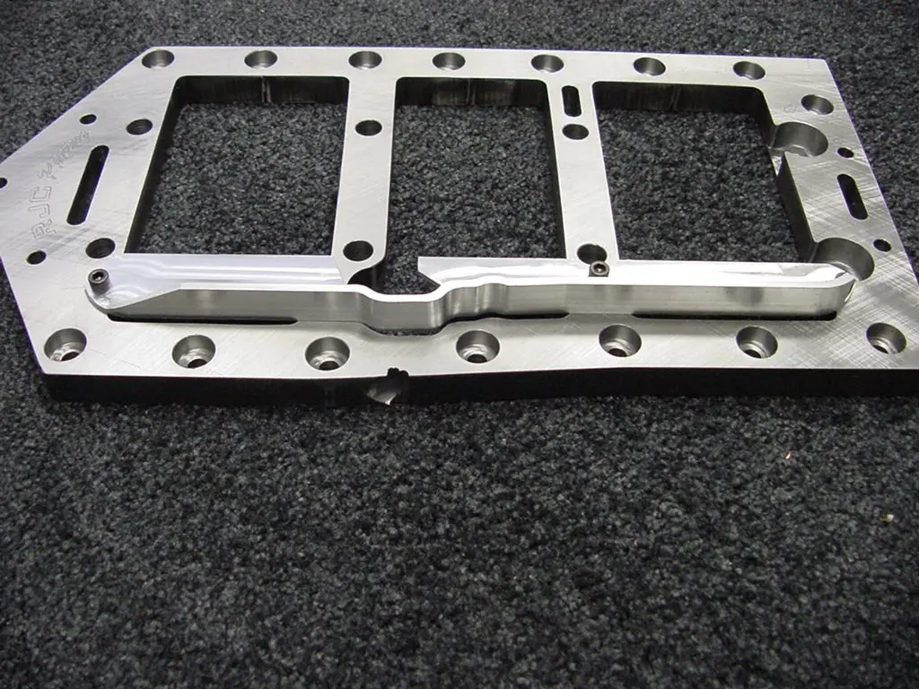 CNC machined aluminum part